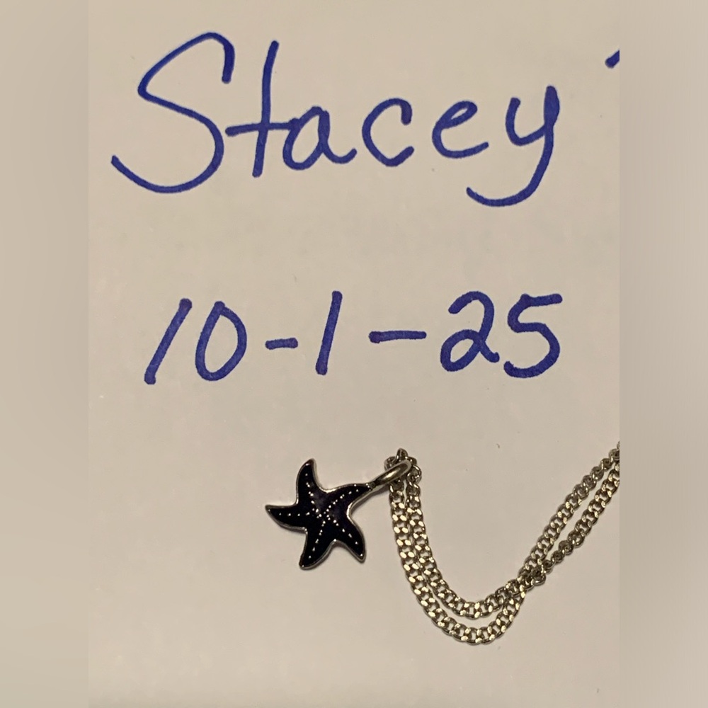 Blue Starfish Pendant Necklace